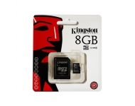 Kingston MicroSDHC 8GB Class 4 +SD Adapter