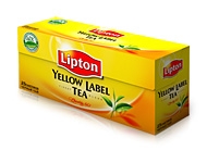 Melnā tēja “Lipton Yellow Label Tea” 25 maisiņi (50 grami)