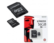 Kingston MicroSDHC 16GB Class 4 +SD Adapter