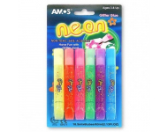 Līme ar spīdumiem Amos Neon 5 krāsas, 10,5ml